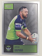 NRL 2022 Elite Silver Parallel #014 Jordan Rapana Canberra Raiders