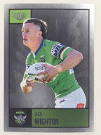 NRL 2022 Elite Silver Parallel #017 Jack Wighton Canberra Raiders