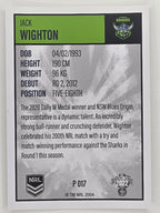 NRL 2022 Elite Silver Parallel #017 Jack Wighton Canberra Raiders