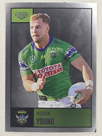 NRL 2022 Elite Silver Parallel #018 Hudson Young Canberra Raiders