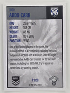 NRL 2022 Elite Silver Parallel #020 Josh Addo-Carr Canterbury Bankstown Bulldogs