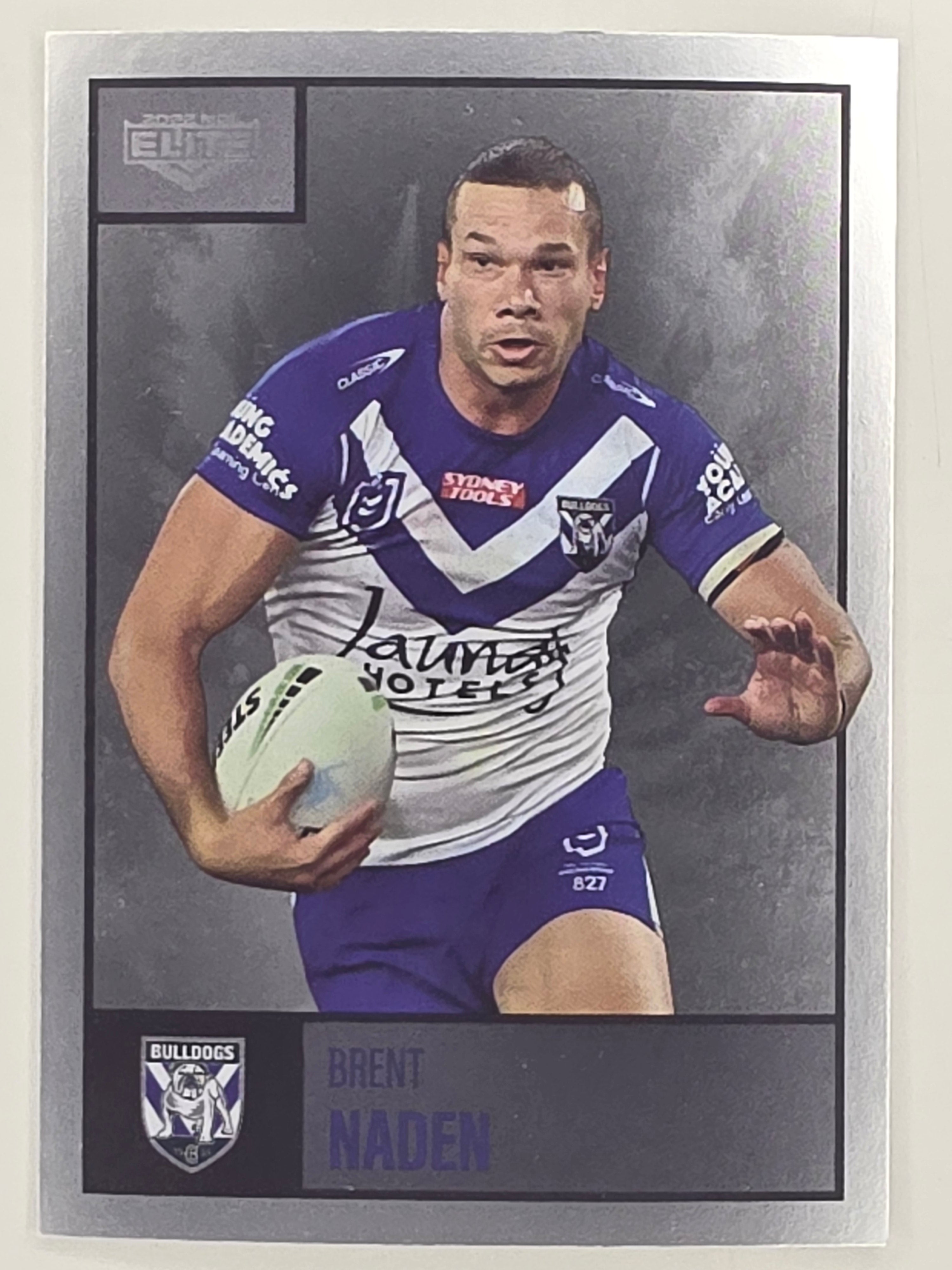 NRL 2022 Elite Silver Parallel #024 Brent Naden Canterbury Bankstown Bulldogs