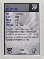 NRL 2022 Elite Silver Parallel #026 Luke Thompson Canterbury Bankstown Bulldogs