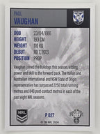 NRL 2022 Elite Silver Parallel #027 Paul Vaughan Canterbury Bankstown Bulldogs