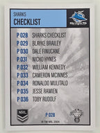 NRL 2022 Elite Silver Parallel #028 Sharks Checklist Cronulla Sutherland Sharks