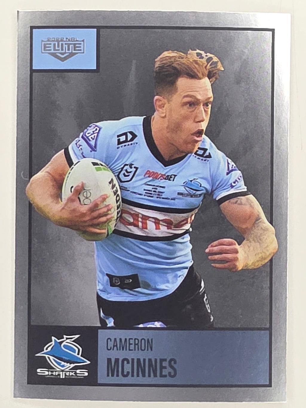 NRL 2022 Elite Silver Parallel #033 Cameron McInnes Cronulla Sutherland Sharks