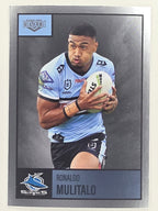 NRL 2022 Elite Silver Parallel #034 Ronaldo Mulitalo Cronulla Sutherland Sharks