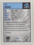 NRL 2022 Elite Silver Parallel #036 Toby Rudolf Cronulla Sutherland Sharks