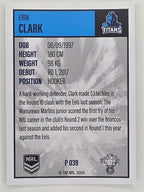 NRL 2022 Elite Silver Parallel #039 Erin Clark Gold Coast Titans