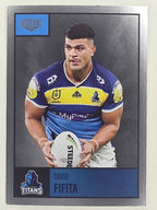 NRL 2022 Elite Silver Parallel #041 David Fifita Gold Coast Titans