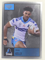 NRL 2022 Elite Silver Parallel #043 Brian Kelly Gold Coast Titans
