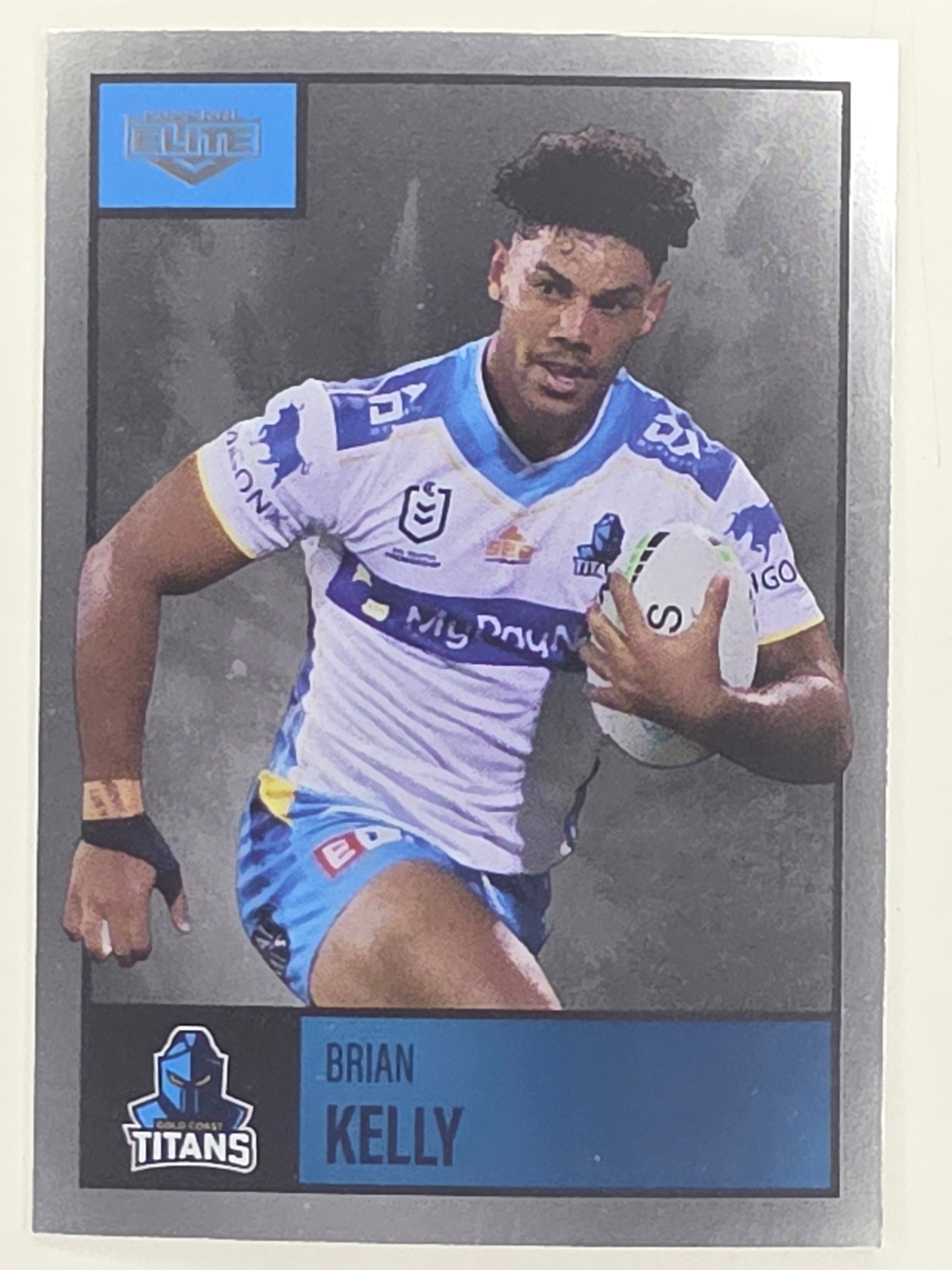 NRL 2022 Elite Silver Parallel #043 Brian Kelly Gold Coast Titans