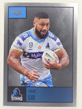 NRL 2022 Elite Silver Parallel #044 Isaac Liu Gold Coast Titans