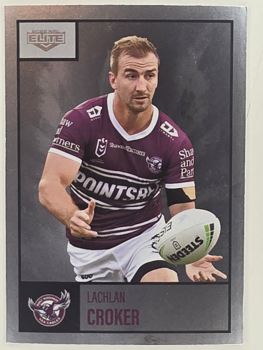 NRL 2022 Elite Silver Parallel #048 Lachlan Croker Manly Warringah Sea Eagles