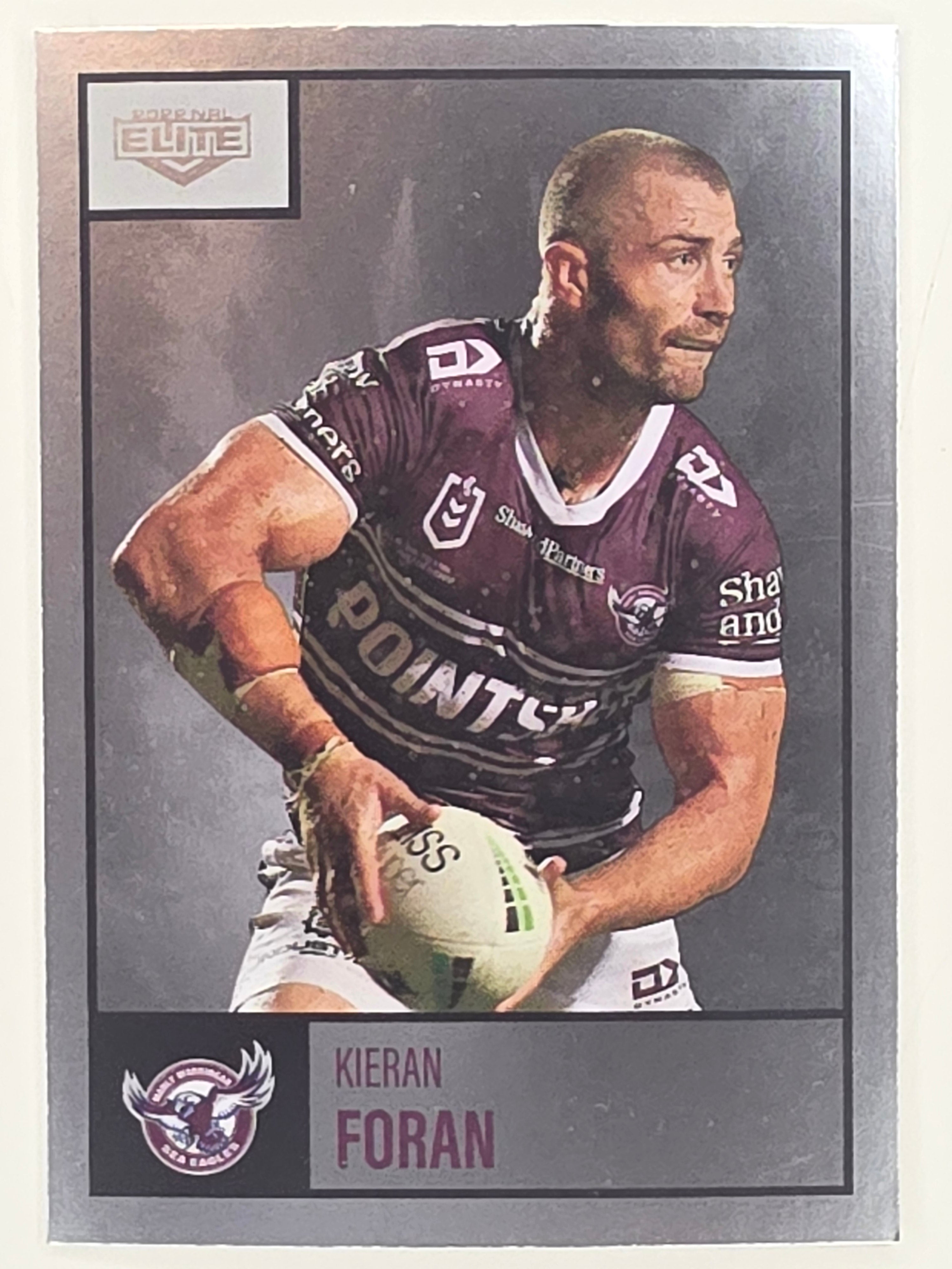 NRL 2022 Elite Silver Parallel #049 Kieran Foran Manly Warringah Sea Eagles