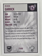 NRL 2022 Elite Silver Parallel #050 Reuben Garrick Manly Warringah Sea Eagles