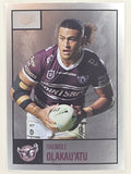 NRL 2022 Elite Silver Parallel #051 Haumole Olakau’atu Manly Warringah Sea Eagles