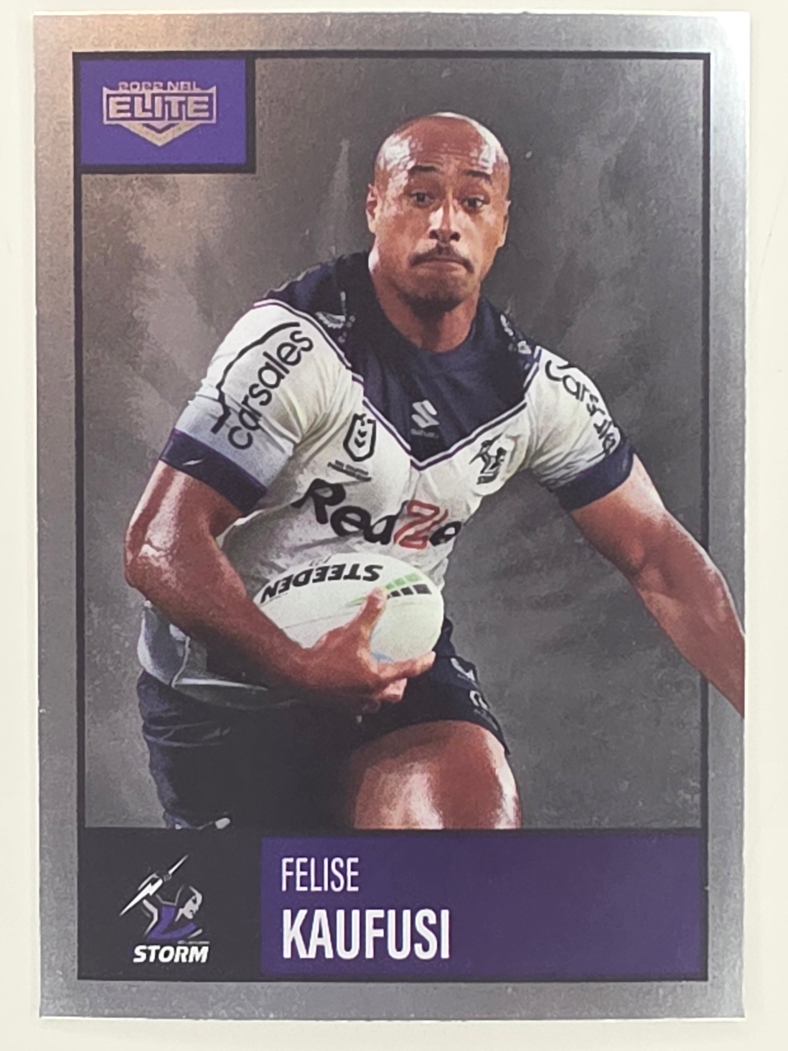NRL 2022 Elite Silver Parallel #060 Felise Kaufusi Melbourne Storm