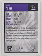 NRL 2022 Elite Silver Parallel #062 Justin Olam Melbourne Storm