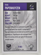 NRL 2022 Elite Silver Parallel #063 Ryan Papenhuyzen Melbourne Storm
