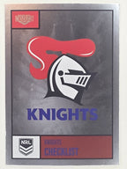 NRL 2022 Elite Silver Parallel #064 Knights Checklist Newcastle Knights
