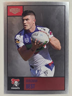 NRL 2022 Elite Silver Parallel #066 Bradman Best Newcastle Knights