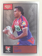 NRL 2022 Elite Silver Parallel #072 Jacob Saifiti Newcastle Knights