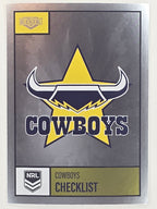 NRL 2022 Elite Silver Parallel #073 Cowboys Checklist North Queensland Cowboys