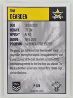NRL 2022 Elite Silver Parallel #074 Tom Dearden North Queensland Cowboys