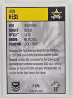 NRL 2022 Elite Silver Parallel #076 Coen Hess North Queensland Cowboys