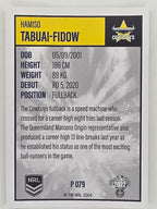 NRL 2022 Elite Silver Parallel #079 Hamiso Tabuai-Fidow North Queensland Cowboys