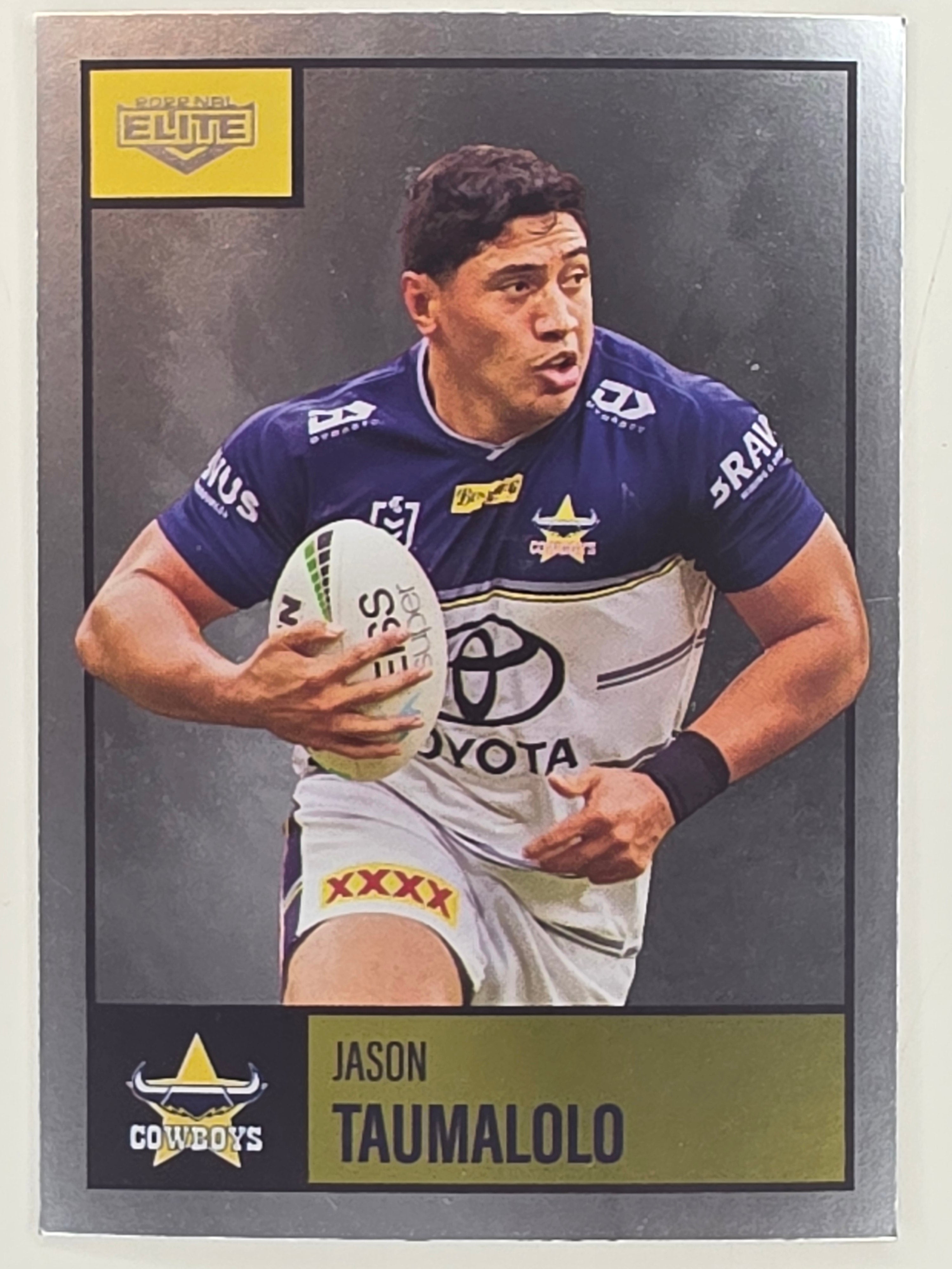 NRL 2022 Elite Silver Parallel #080 Jason Taumalolo North Queensland Cowboys