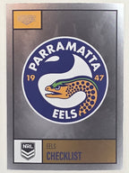 NRL 2022 Elite Silver Parallel #082 Eels Checklist Parramatta Eels
