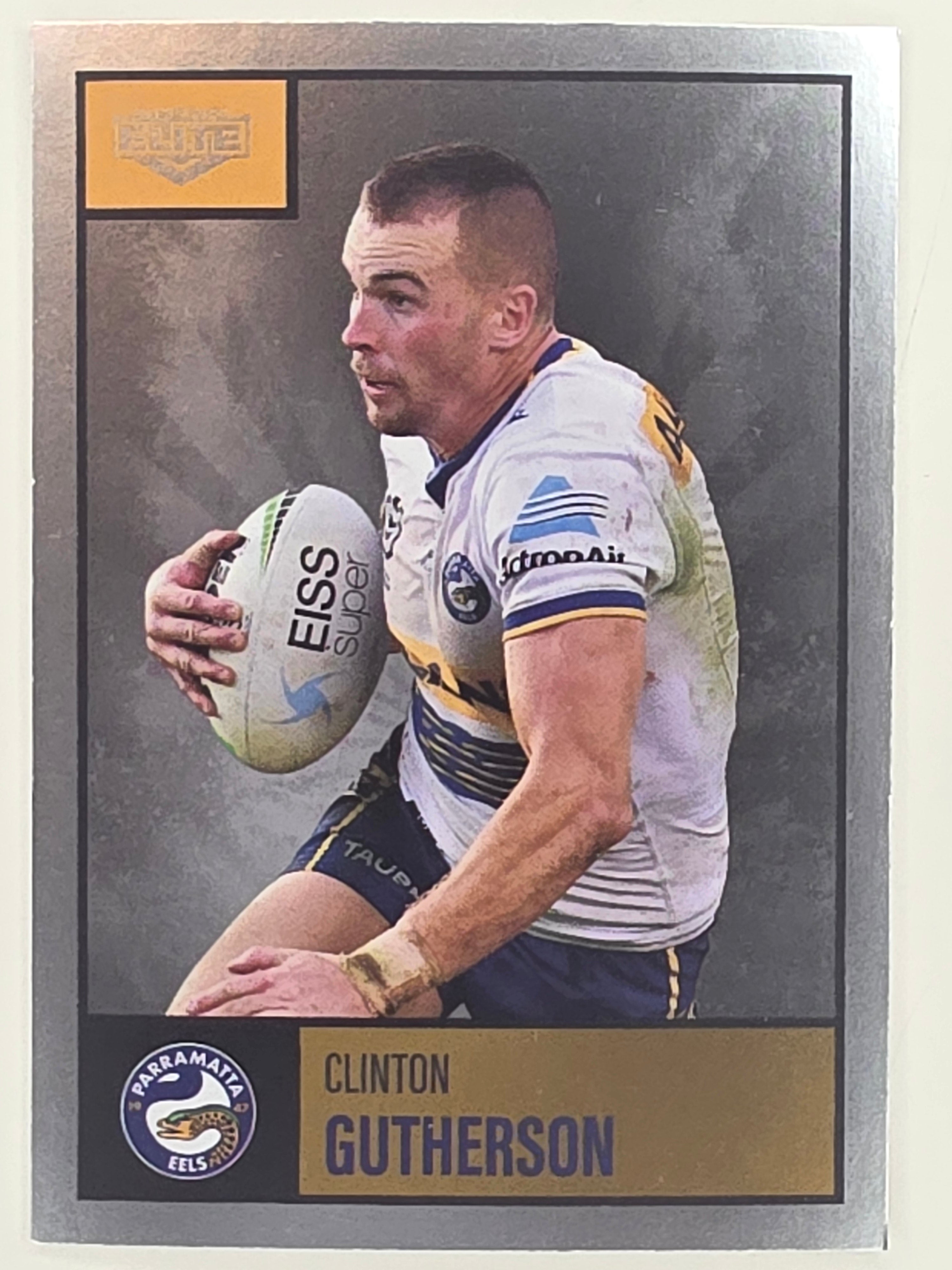 NRL 2022 Elite Silver Parallel #085 Clinton Gutherson Parramatta Eels