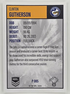 NRL 2022 Elite Silver Parallel #085 Clinton Gutherson Parramatta Eels
