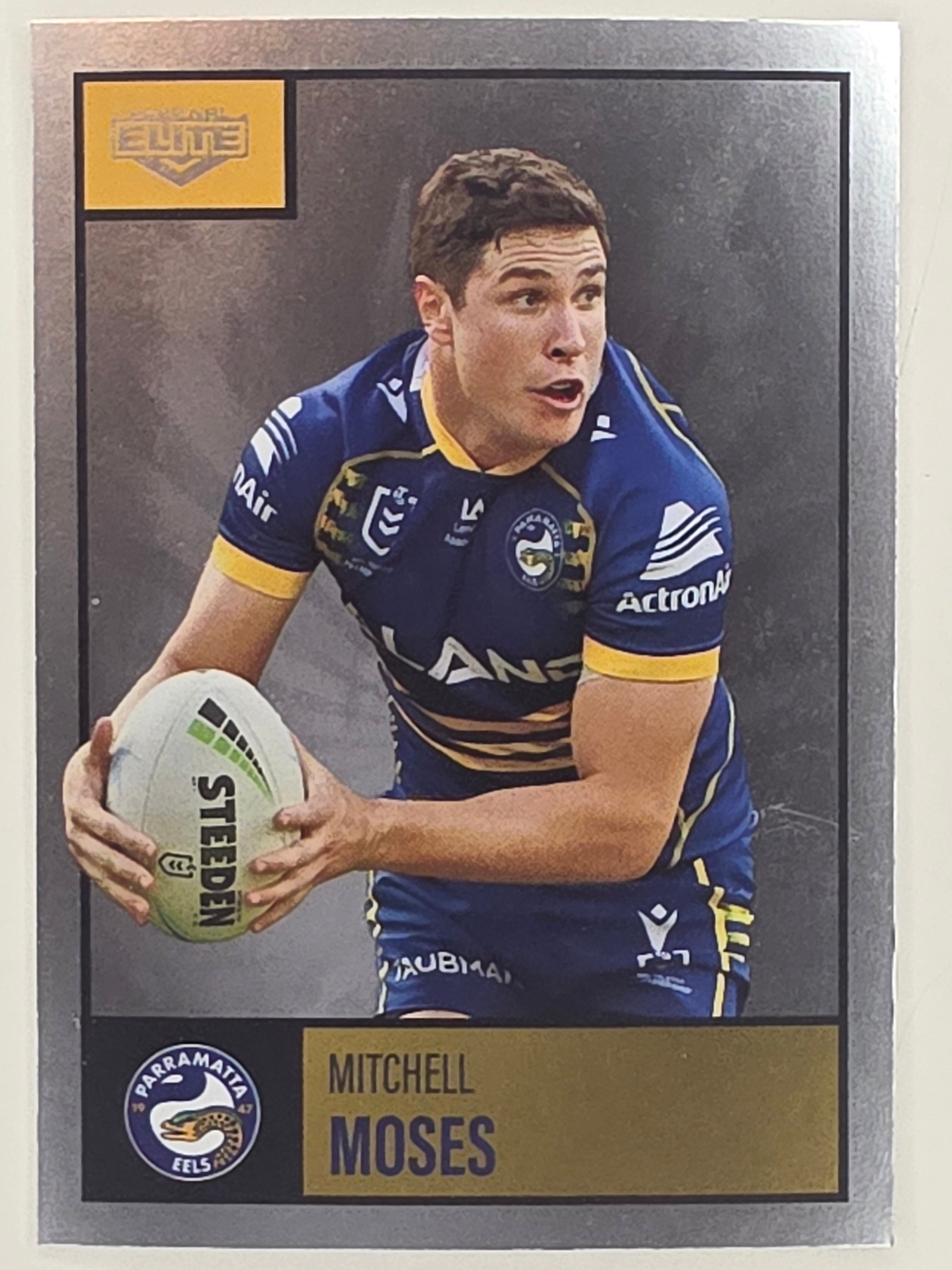 NRL 2022 Elite Silver Parallel #088 Mitchell Moses Parramatta Eels