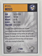 NRL 2022 Elite Silver Parallel #088 Mitchell Moses Parramatta Eels