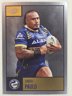 NRL 2022 Elite Silver Parallel #090 Junior Paulo Parramatta Eels