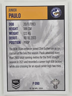 NRL 2022 Elite Silver Parallel #090 Junior Paulo Parramatta Eels