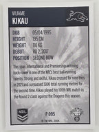 NRL 2022 Elite Silver Parallel #095 Viliame Kikau Penrith Panthers
