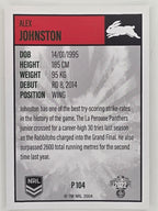 NRL 2022 Elite Silver Parallel #104 Alex Johnston South Sydney Rabbitohs
