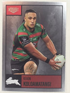 NRL 2022 Elite Silver Parallel #105 Keaon Koloamatangi South Sydney Rabbitohs
