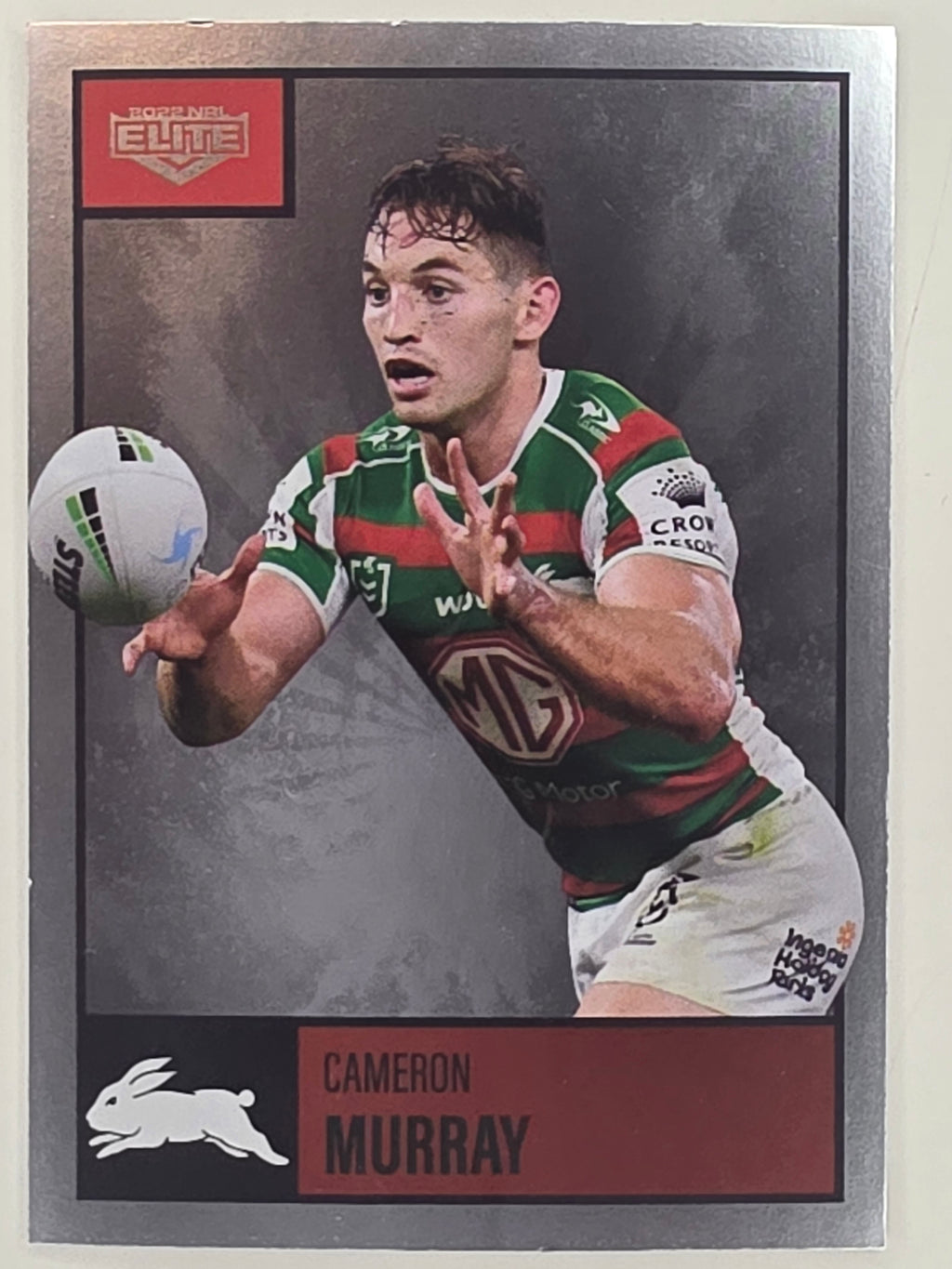 NRL 2022 Elite Silver Parallel #107 Cameron Murray South Sydney Rabbitohs