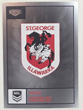 NRL 2022 Elite Silver Parallel #109 Dragons Checklist St George Illawarra Dragons