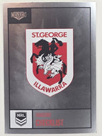 NRL 2022 Elite Silver Parallel #109 Dragons Checklist St George Illawarra Dragons