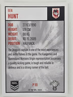 NRL 2022 Elite Silver Parallel #111 Ben Hunt St George Illawarra Dragons
