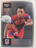 NRL 2022 Elite Silver Parallel #114 Moses Mbye St George Illawarra Dragons
