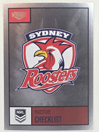 NRL 2022 Elite Silver Parallel #118 Roosters Checklist Sydney Roosters