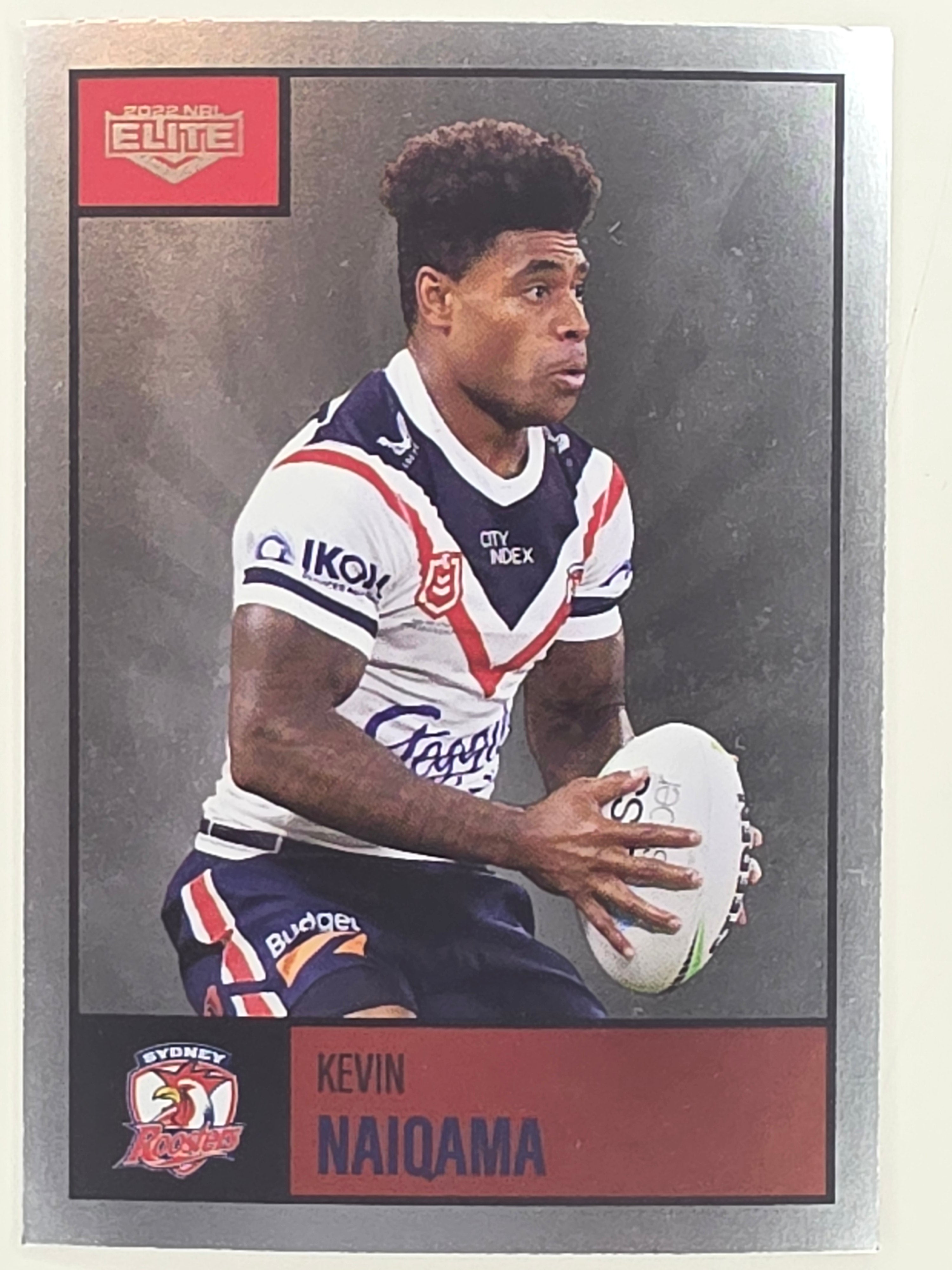 NRL 2022 Elite Silver Parallel #121 Kevin Naiqama Sydney Roosters