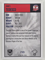 NRL 2022 Elite Silver Parallel #123 James Tedesco Sydney Roosters